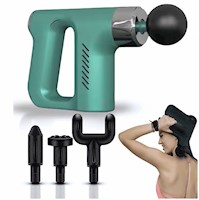 Pistola de Masaje Profesional para Aliviar Dolores y Promover Circulación, 5 Modos de Velocidad y Cabezal Resistente de Cobre